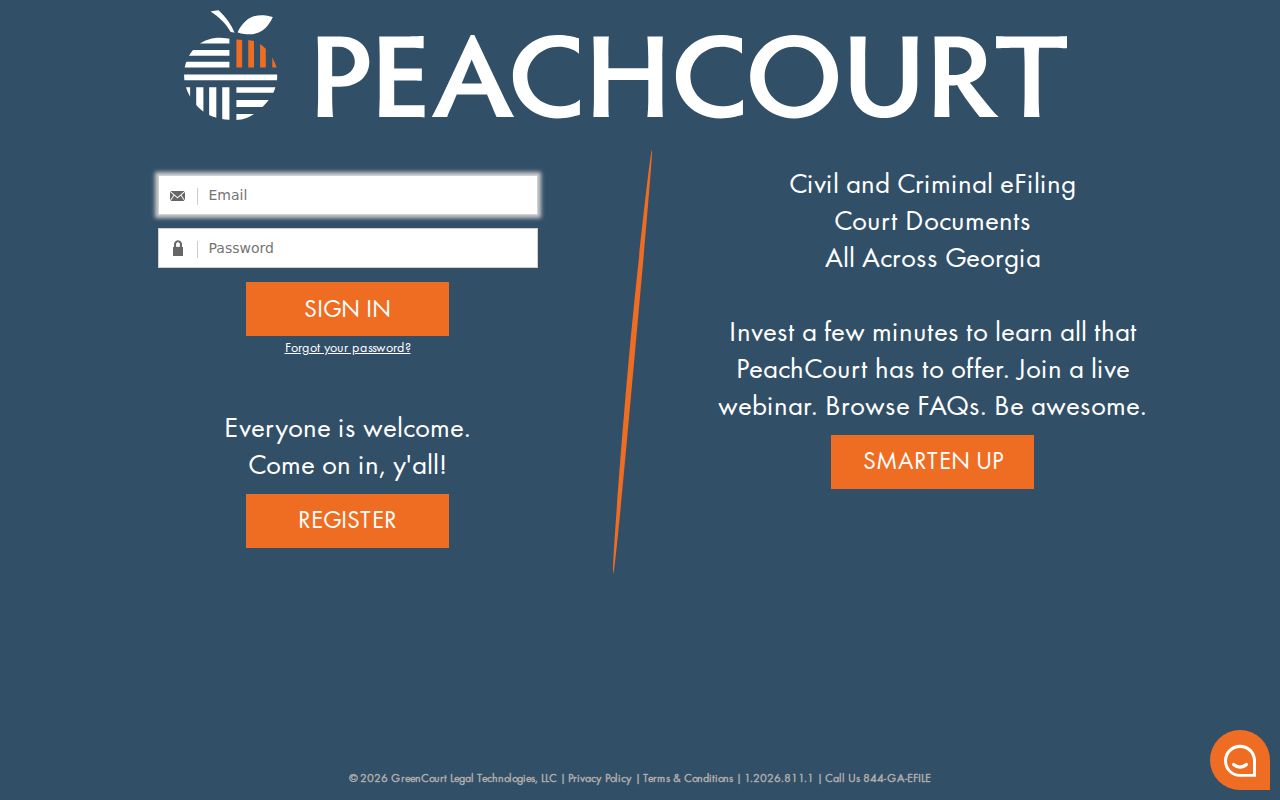 Charlton County criminal court docket access through PeachCourt
